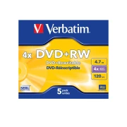 Thumbnail 1 of DVD+R VerbatimW, презаписваем, 4.7 GB, 4x, в кутия
