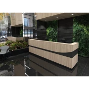 Thumbnail 8 of Ъглов модул за рецепция RFG Joy, десен, с декорация дъга, ПДЧ, кехлибарен дъб и антрацит