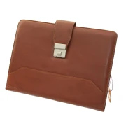 Thumbnail 7 of Папка 902, от естествена кожа, с катарама, кафява