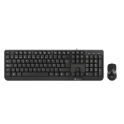 Thumbnail 4 of Комплект NGS - клавиатура и мишка Cocoa, с кабел, USB, с кирилизация, 3 бутона на мишката, черни