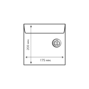 Thumbnail 1 of Airpoc Плик с въздушни мехурчета, за CD/DVD, 200 x 175 mm, със самозалепваща лента, бял