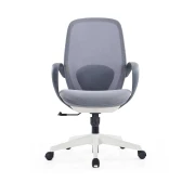 Thumbnail 6 of Офис стол RFG Egg W, дамаска и меш, полиамидна основа, до 130 kg, сив