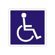Thumbnail 1 of Office 1 Самозалепващ етикет, пиктограма „Инвалид“