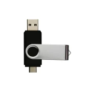Thumbnail 4 of Office 1 USB флаш памет Swivel, USB 3.0, 16 GB, Type-C OTG, черна