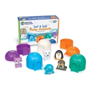 Thumbnail 3 of Learning Resources Комплект полярни животни с къщички, за сортиране и броене