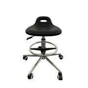 Thumbnail 2 of Лабораторен работен стол RFG Labsit Ring, висок, полиуретан, до 130 kg, черен