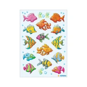 Thumbnail 2 of Herma Самозалепващи се етикети Риби, 1 лист
