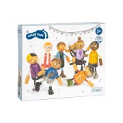 Thumbnail 3 of Small Foot Кукли семейство с бебе, дървени, 8 броя