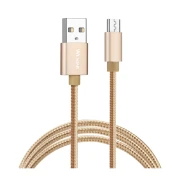 Thumbnail 4 of Кабел Wesdar, USB към Micro USB, 1.2 m, златист