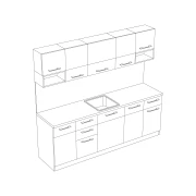 Thumbnail 9 of Кухня RFG Ника, 240 х 60 х 211 cm, лукс