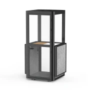 Thumbnail 10 of Шумоизолираща акустична кабина Flexi101, 1020 х 1020 х 2260 mm, сива