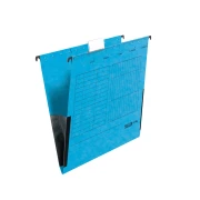 Thumbnail 1 of Falken Папка за картотека, V-образна, с ограничител, синя, 5 броя