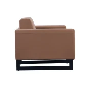 Thumbnail 3 of Диван RFG Toledo, двуместен, екокожа, метална основа, кафяв