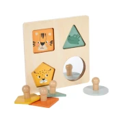 Thumbnail 5 of Small Foot Пъзел Монтесори - форми, животни и огледало
