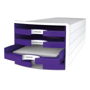 Thumbnail 2 of HAN Бокс за документи Impuls Trend, с 4 чекмеджета, лилав