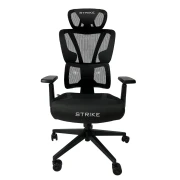 Thumbnail 2 of Геймърски стол RFG Strike, дамаска и меш, Multi-function механизъм, метална основа, до 130 kg, черен