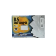 Thumbnail 4 of Office 1 Плик, B5, 175 x 250 mm, хартиен, със самозалепваща лента, бял, 50 броя
