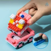 Thumbnail 2 of Deli Конструктор-кола Genius, 400 части, розова