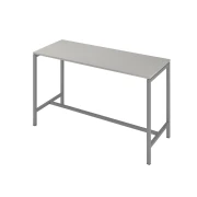 Thumbnail 1 of Висока маса Narbutas Nova, 1800 x 700 x 1050 mm, ПДЧ 25 mm, перленосив меламин, сив метал