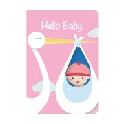 Thumbnail 2 of Gespaensterwald Картичка Fun-Cut, Hello Baby, розова