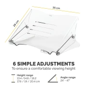 Thumbnail 3 of Стойка за лаптоп Fellowes Clarit, до 15''