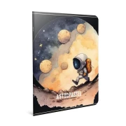Thumbnail 3 of Gipta Тетрадка Astropastel, А4, бяла хартия, широки редове, картонена корица, 60 листа