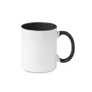 Thumbnail 1 of BESTSUB Чаша с цветна вътрешност и дръжка, 330 ml, черна, с възможност за персонализация