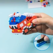 Thumbnail 3 of Deli Конструктор-кола Genius, 400 части, червена