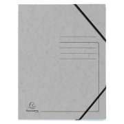 Thumbnail 1 of Exacompta Папка, картонена, с ластик, сива
