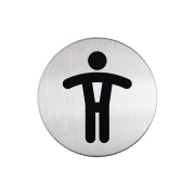 Thumbnail 1 of Durable Пиктограма - Мъжка тоалетна, алуминиева, диаметър 83 mm