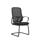 Thumbnail 5 of Посетителски стол RFG Mojito M, дамаска и меш, метална основа, до 120 kg, черен