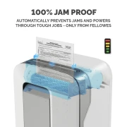 Thumbnail 9 of Шредер за унищожаване на документи Fellowes Powershred LX201, Microcut, 22 L, бял, P-5, време за работа 10 мин, Micro-Cut