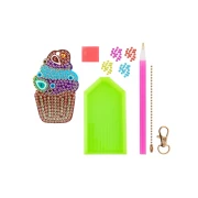 Thumbnail 3 of Moxy Ключодържател за рисуване с мъниста - Къпкейк
