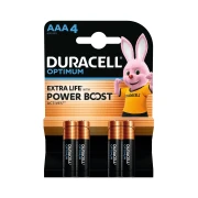 Thumbnail 1 of Алкална батерия Duracell Optimum, AAA, LR6, 1.5 V, 4 броя