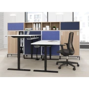 Thumbnail 3 of Шкаф Narbutas Choice, с плъзгащи се врати, 800 x 400 x 1075 mm, ПДЧ 18 mm, меламин избелен дъб, меламин избелен дъб, черна дръжка