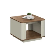 Thumbnail 2 of Ниска маса RFG Elmaz, 600 х 600 х 450 mm, квадратен плот, ПДЧ 25 mm, австралийски дъб и сиво