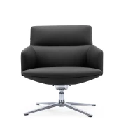 Thumbnail 5 of Кресло RFG Ray, екокожа, основа хром, черно