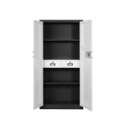 Thumbnail 3 of Шкаф RFG, метален, с електронно заключване, 90 х 42 х 185 cm, графит и бяло