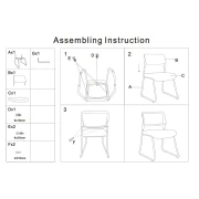 Thumbnail 4 of Посетителски стол RFG Evo 4S M, текстил, метална основа, до 120 kg, син