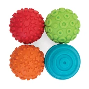 Thumbnail 1 of Nowa Szkola Топки с различни текстури, гумени, за печат на шарки, 6 cm, 4 броя