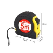 Thumbnail 4 of Ролетка Foska, гумирана, 5 m, черно-жълта