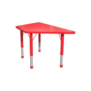 Thumbnail 2 of Ученическа маса RFG Трапец, с регулируема височина, от 3 до 8 години, 1200 х 600 х 370-620 mm, MDF, червена
