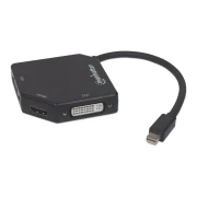Thumbnail 3 of Адаптер Manhattan 3 в 1 Mini DisplayPort, Male към HDMI/DVI/VGA Female
