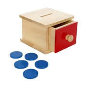 Thumbnail 3 of Кутия с чекмедже и жетони, дървена