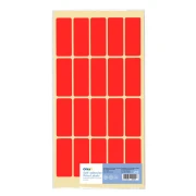 Thumbnail 1 of Office 1 Самозалепващи се етикети за цени, 21 x 51 mm, червени, 200 броя