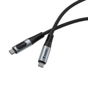 Thumbnail 4 of Кабел Verbatim Sync & Charge, USB Type-C към USB Type-C, с дисплей, 100 W, 120 cm