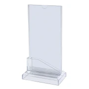 Thumbnail 2 of KEJEA Информационна поставка, с място за визитка, 100 х 200 mm, прозрачна