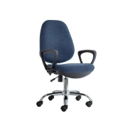 Thumbnail 4 of Ергономичен стол RFG Presto Chrome, текстил, до 130 kg, син