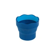 Thumbnail 4 of Faber-Castell Чаша за рисуване Clic&Go, сгъваема, синя