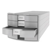 Thumbnail 2 of HAN Бокс за документи Impuls, с 4 чекмеджета, сив